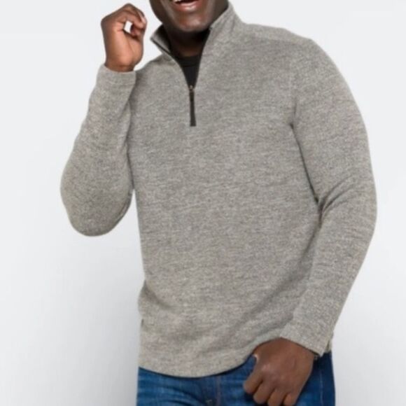 Artefact Cashmere (100%) 1/4 Zip Black XL Stitch Fix NWT - Picture 1 of 5